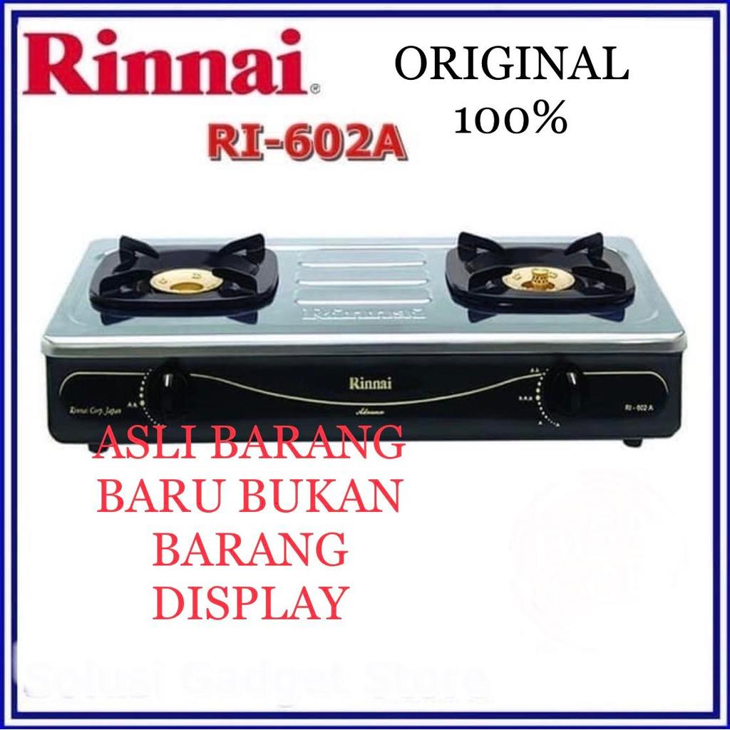 RINNAI Kompor Gas 2 Tungku RI-602A / Ri602A RI 602 A ORIGINAL