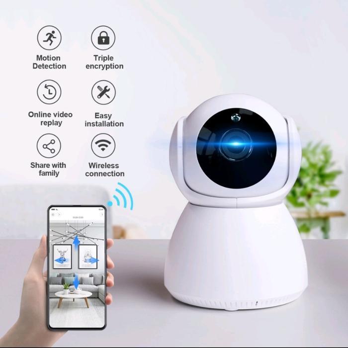 terkini  CCTV Snowman IP Camera Wireless V380 / V380Pro Wifi Full HD - Hanya CCTV baik