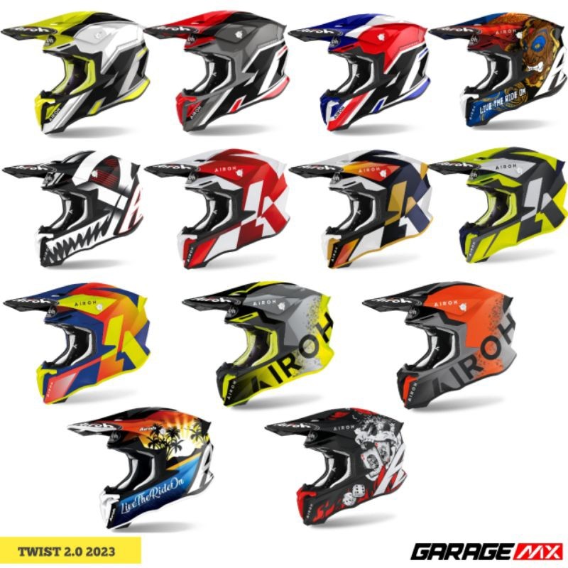 PROMO HELM AIROH TWIST 2.0 ORIGINAL NEW.HELM CROSS AIROH TWIST.HELM TRAIL AIROH TWIST.HELM AIROH TWI