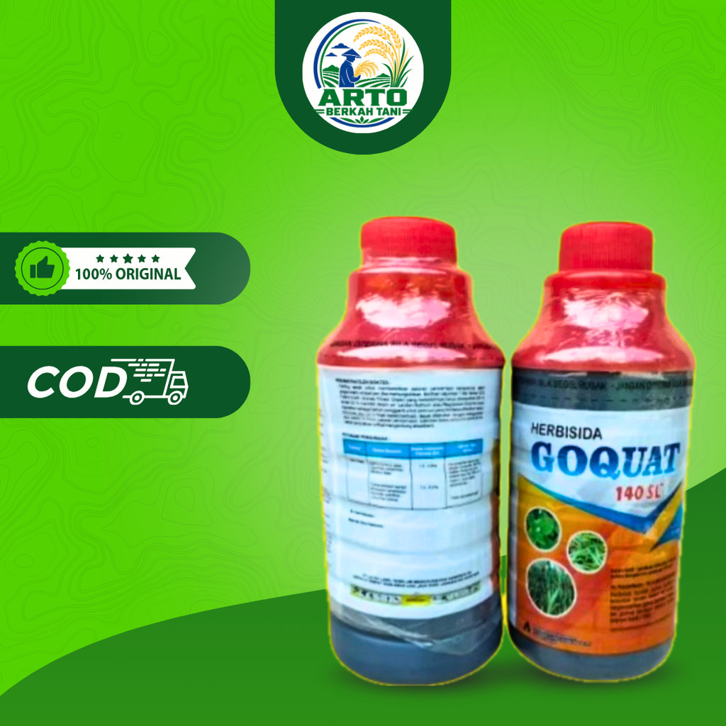 Herbisida Goquat Pembasmi Gulma Goquat 140 SL Herbisida Kontak Purna Tumbuh 1 Liter