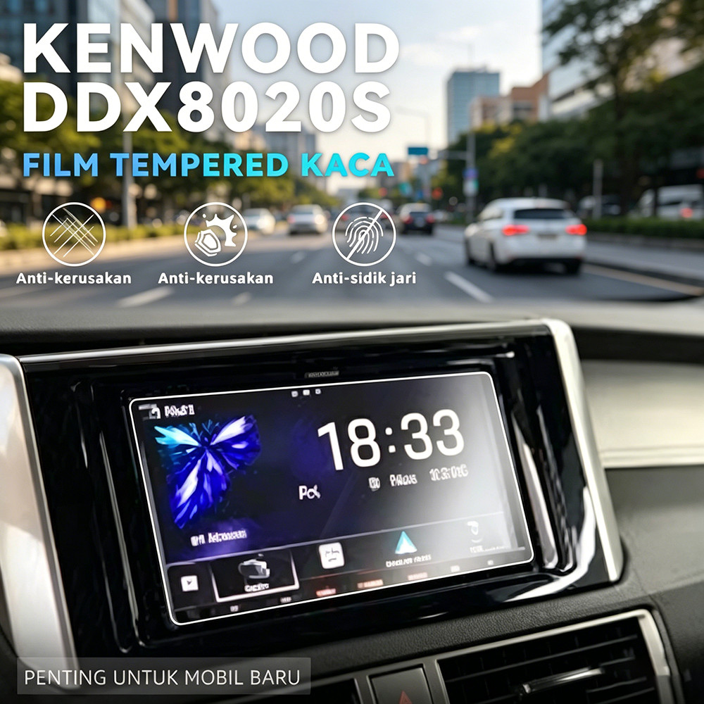 Zefira tempered glass  Kenwood ddx8020s High quality clear bening anti statica esd tempered glass An