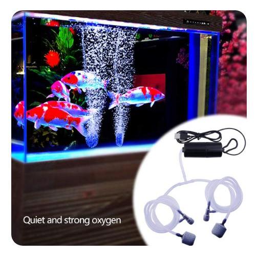 Mini Airpump Aerator mesin Pompa Udara USB Powerbank portable pancing by Happypaws id