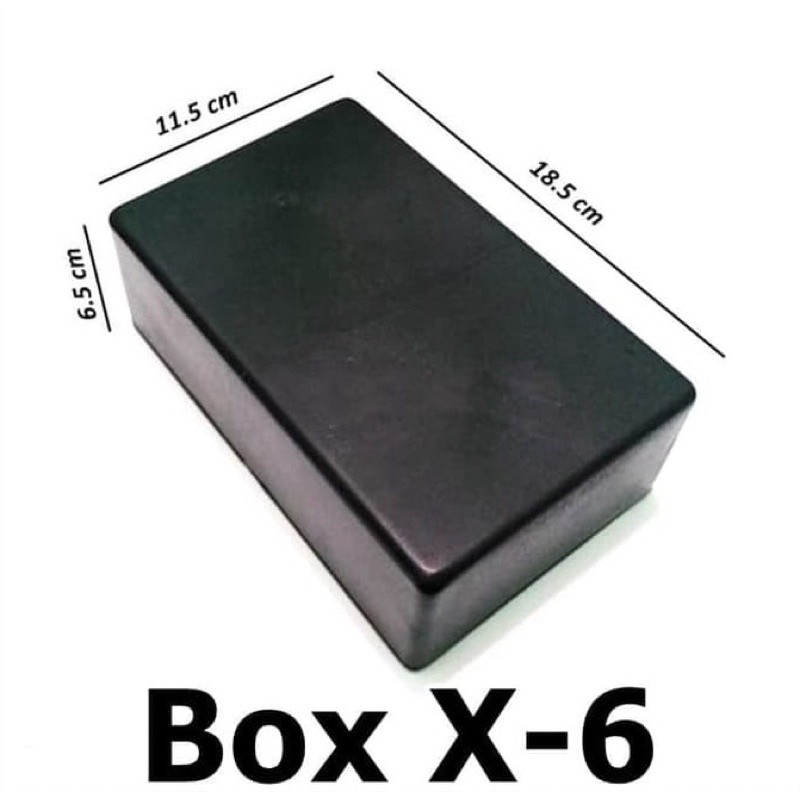 Box Plastik Hitam X 6 X - 6 Kotak Elektronik