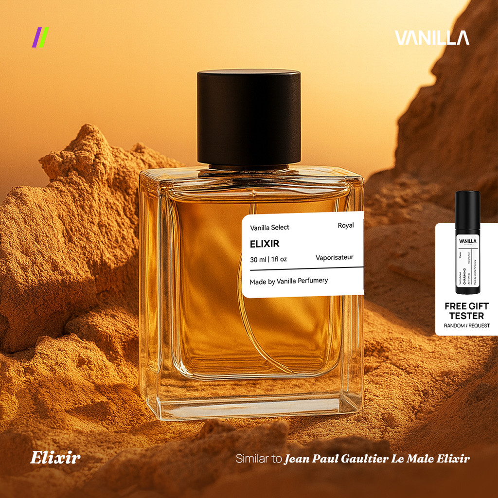 Elixir - Vanilla Select | Parfum Pria Vanilla Sweet Honey Amber Aromatic