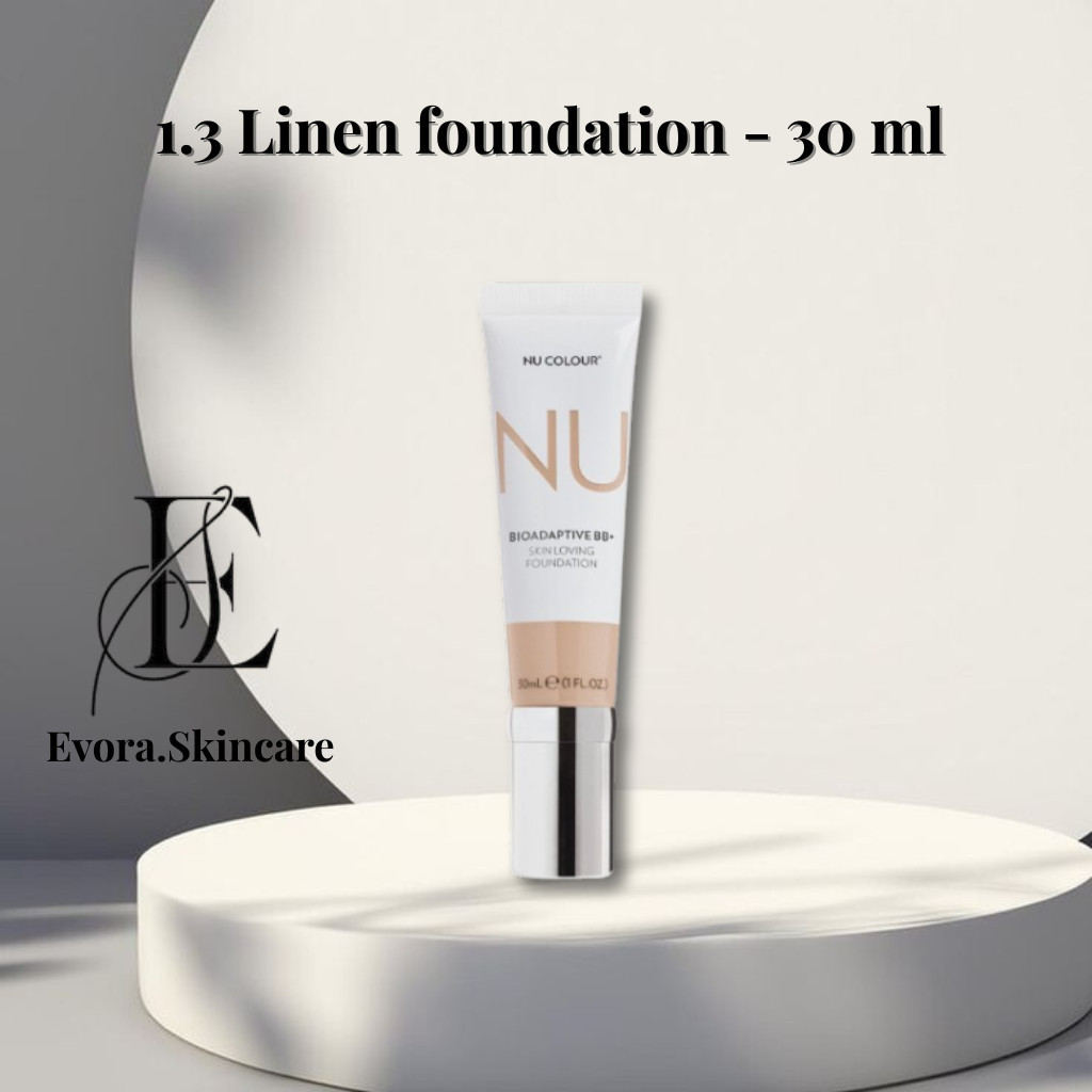 Nu Color Bioadaptive BB+ Skin Loving Foundation Linen 30 ml - Foundation yang tahan sepanjang hari