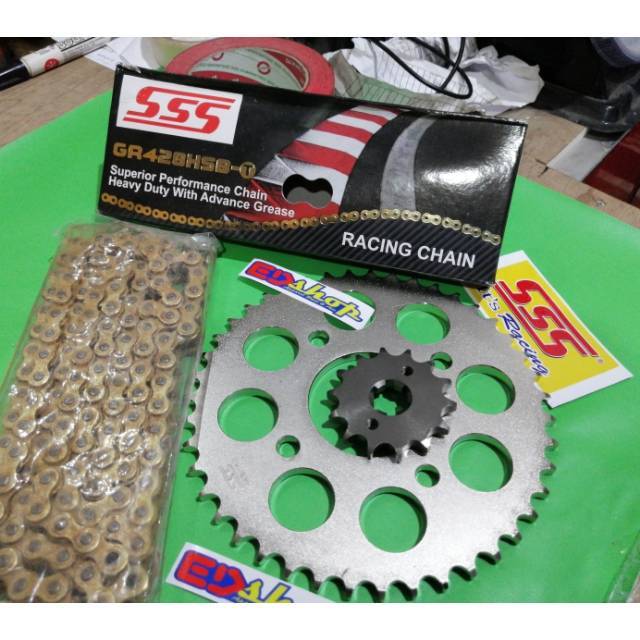 Gear SET 428 SSS HSBT GL PRO  GL100 NEOTECH PRIMUS RACING BAJA GER GIR 428H MURAH ORIGINAL