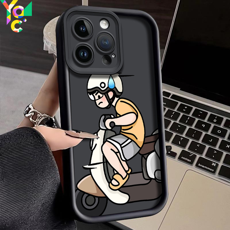 JGS767 Mengendarai anak laki untuk case oppo A17 A18 A38 A3X A3 A3s A5S A16 A15 A60 A31 A57 A54 A77s