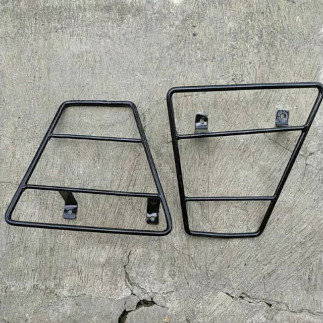 Dudukan tas begel samping honda win win100 side bag samping honda win100