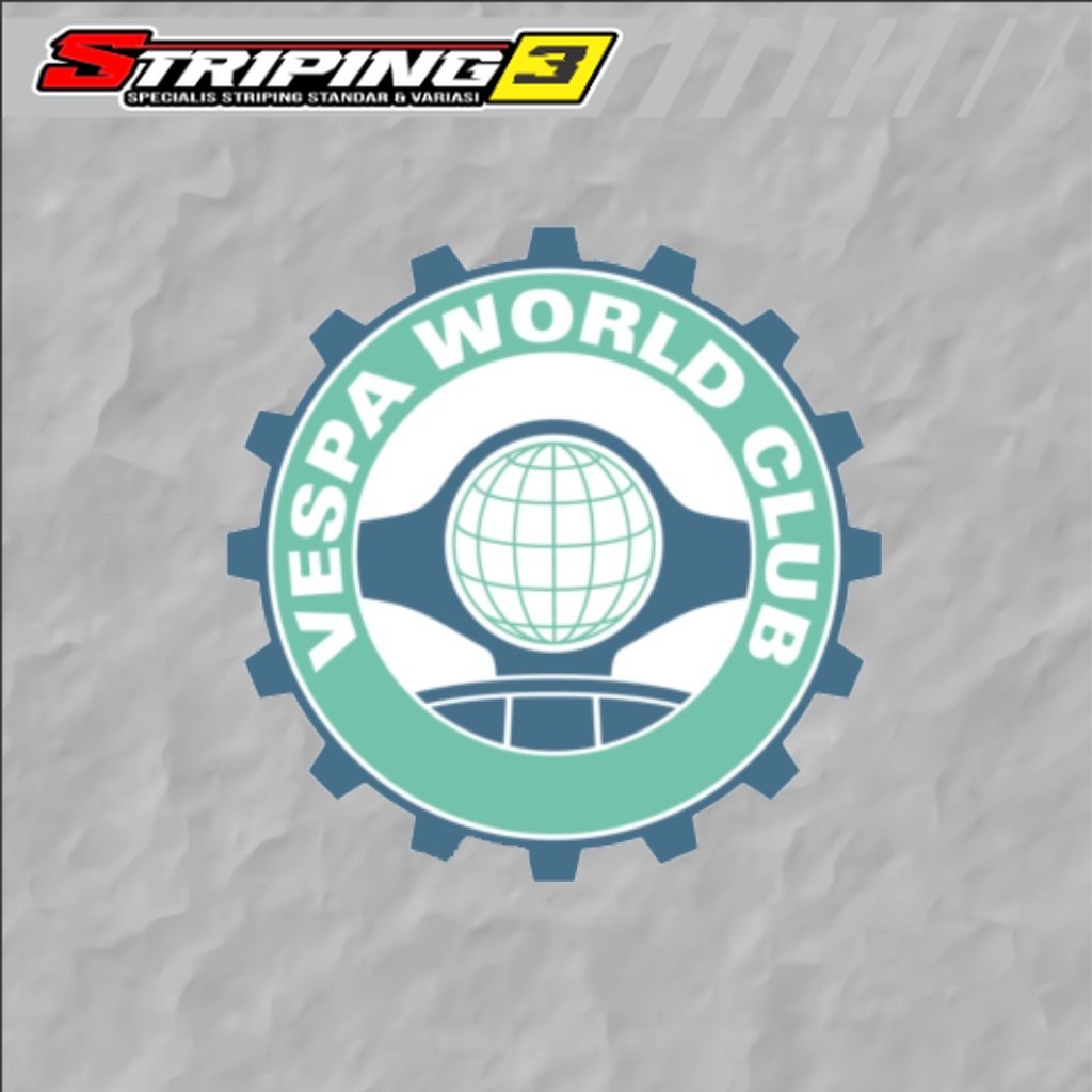 Sticker Vespa World Club | Sticker Motor | Sticker Vespa