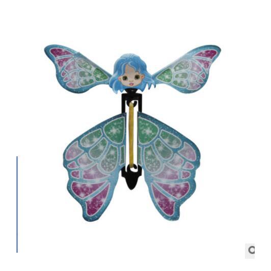1PCS 14x14cm Magic Flitting Butterfly With Wings Little Flying Fairy Amazing Wedng Gifts Magical Tri