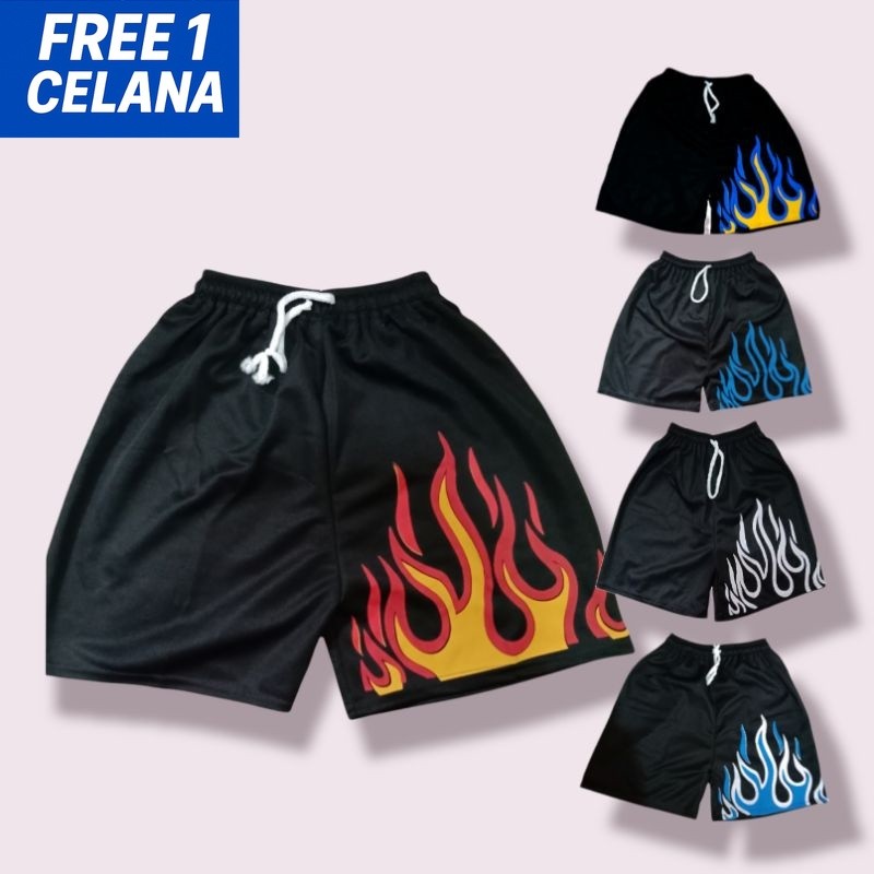 Boxer / Celana kolor pria motif api terbaik [BISA COD]