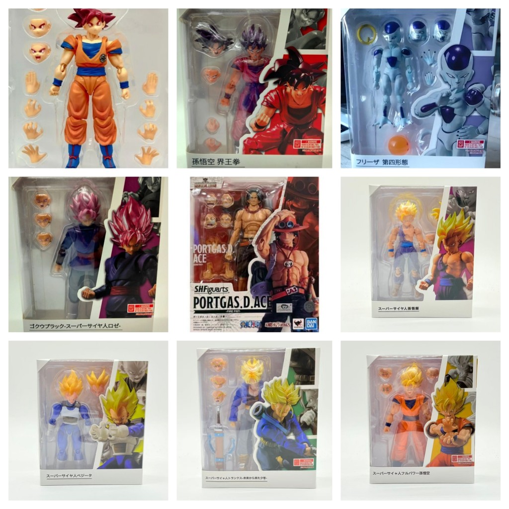 Dragon Ball SHF Goku Vegeta Action Figure Super Saiyan Gogeta Dbz Figurine PVC Collection Model Toys