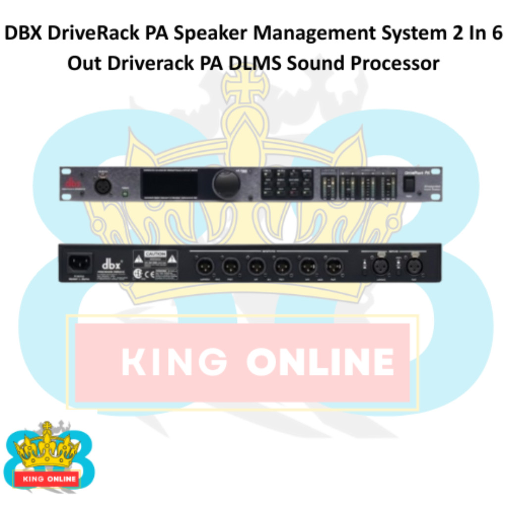 DBX DriveRack PA Speaker Management System 2 In 6 Out Driverack PA DLMS Sound Processor