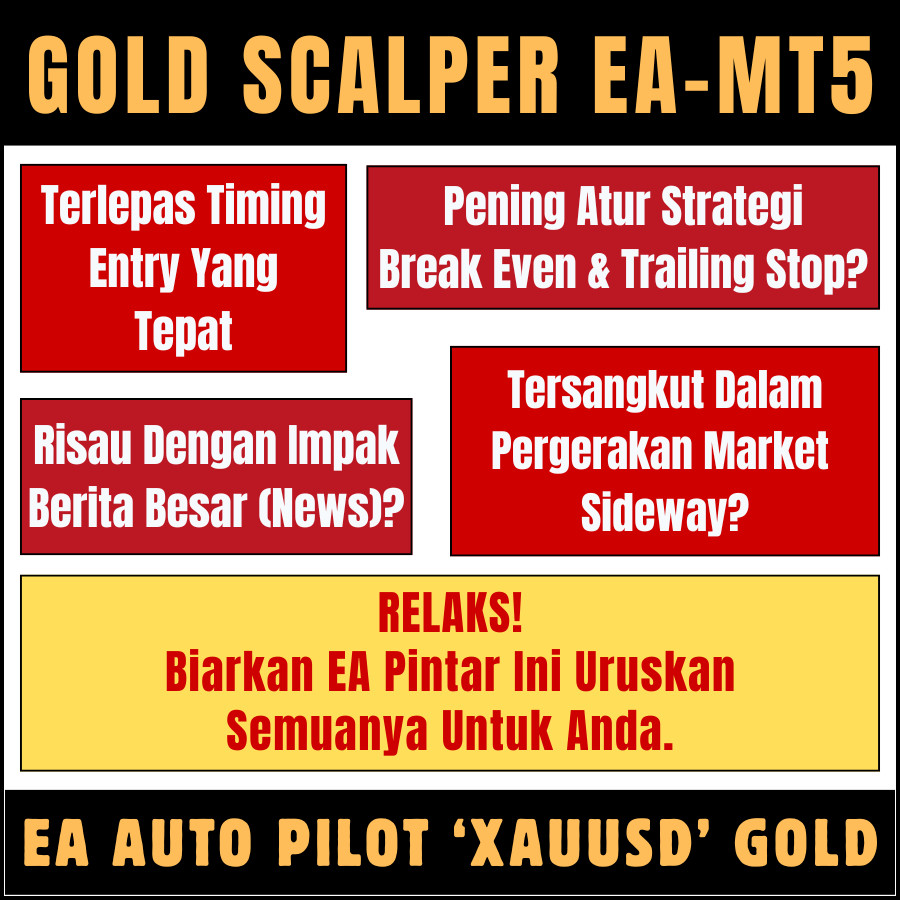 Gold Scalper EA - MT5 Only - Khas Untuk GOLD / XAUUSD