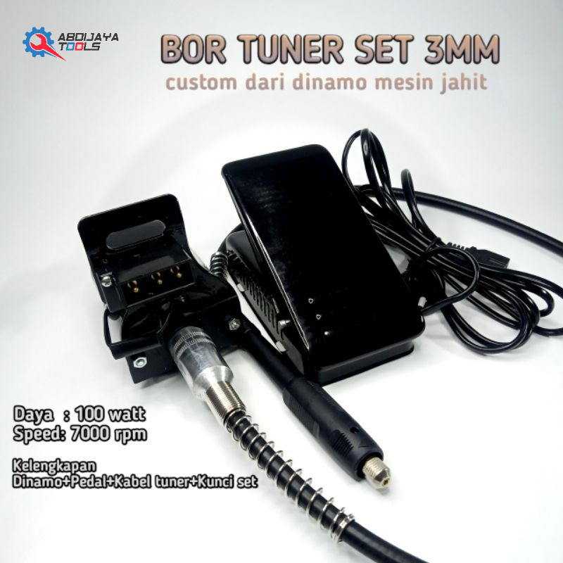 Bor Tuner Mini Custom Motor Mesin Jahit / Mini Die / Bor Tangan / Mini Die Grinder Set