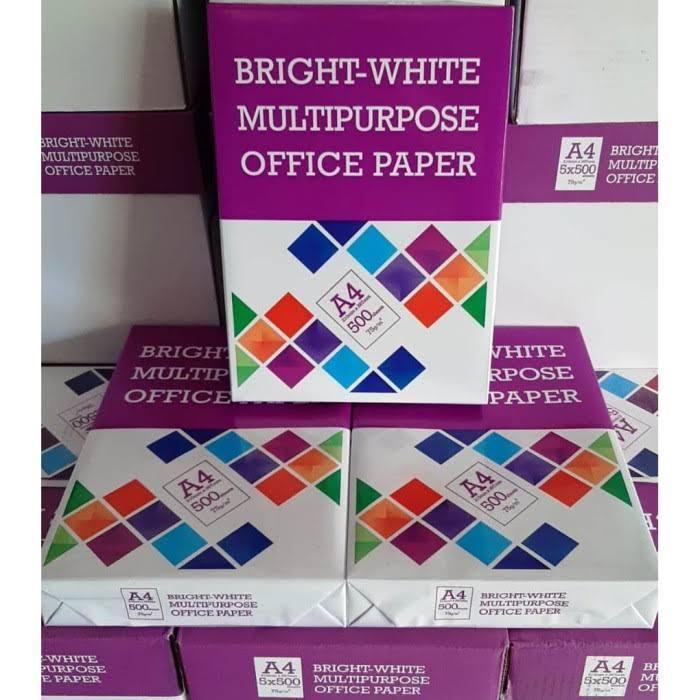 Kertas Hvs BMO Bright White MultiPurpose SIDU A4 F4 75 80 gram 1 Rim