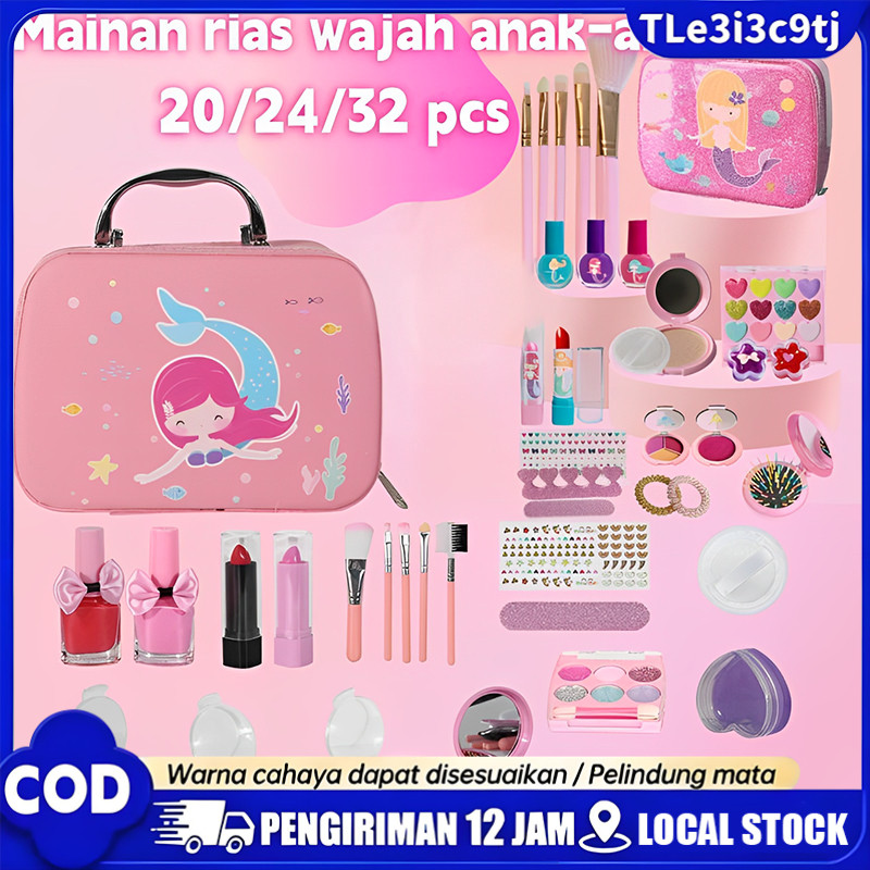 PUTRISHOP Children Pretend Plays Make Up Kit Set Mainan Make Up Anak Mainan Mekap Anak Perempuan/Kot