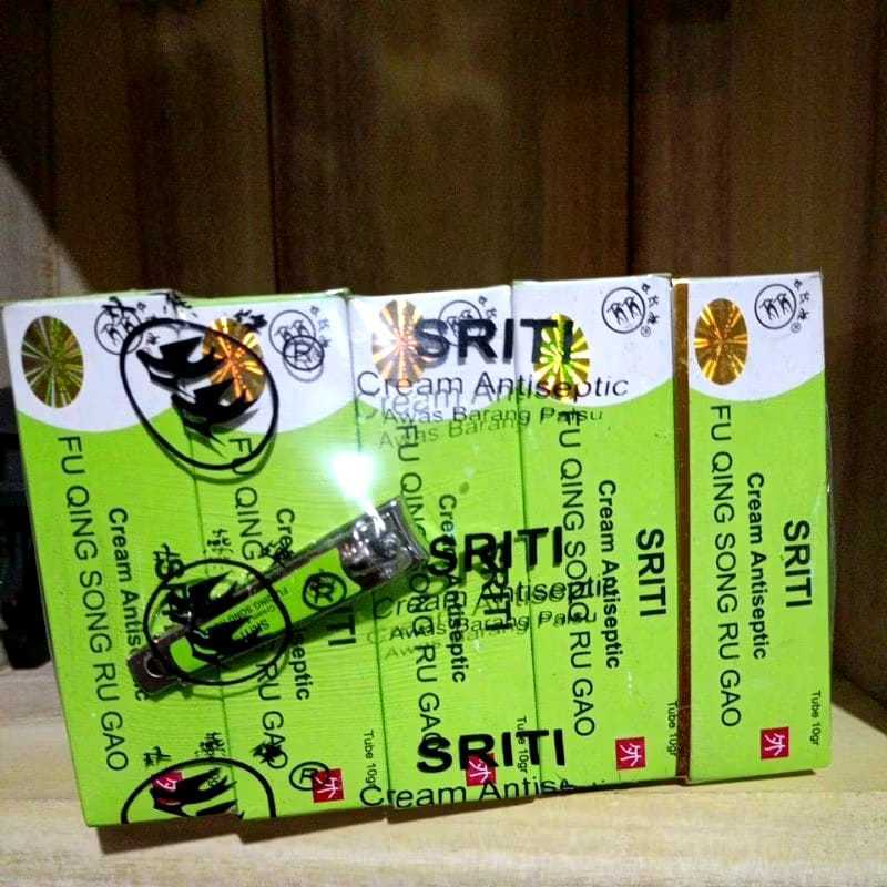 COD SALEP SRITI ASLI HOLOGRAM OVAL GOLD/SRITI CREAM ANTISEPTIC (1 pcs) original