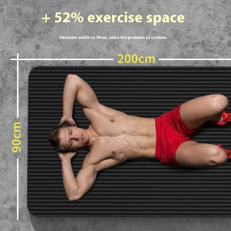 New 10-20mm Men Women Fitness Mat Thickening Anti-skid Yoga Mat for Stretching Cardio Gym Training H
