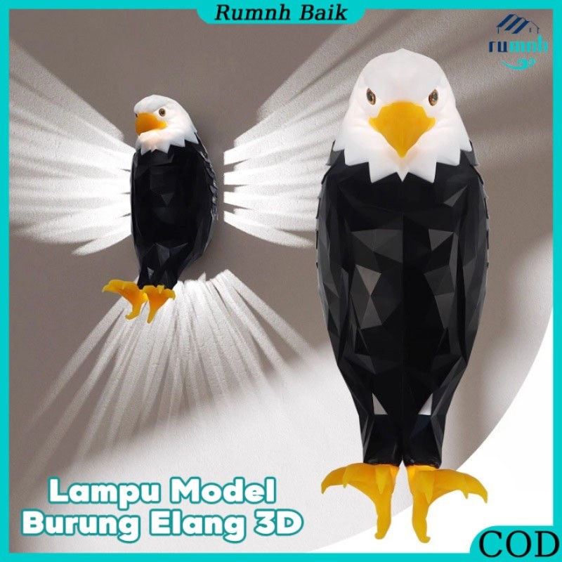 Lampu Malam Kecil Kreatif Burung Elang / Lampu Dinding LED Berbentuk Elang Lampu / Lampu Model Burun