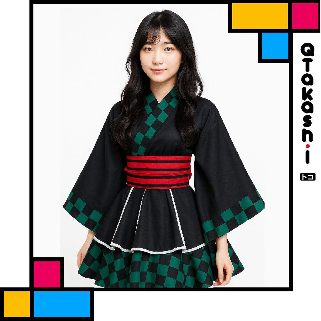 Dress Yukata Kimono Demon Slayers Kimetsu No Yaiba