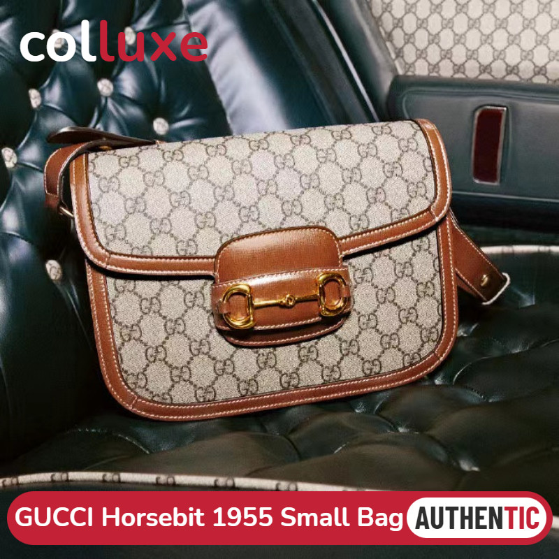 Menyediakan resi Gucci Horsebit 1955 Small Bag 25cm Ladies / tas belakang samping