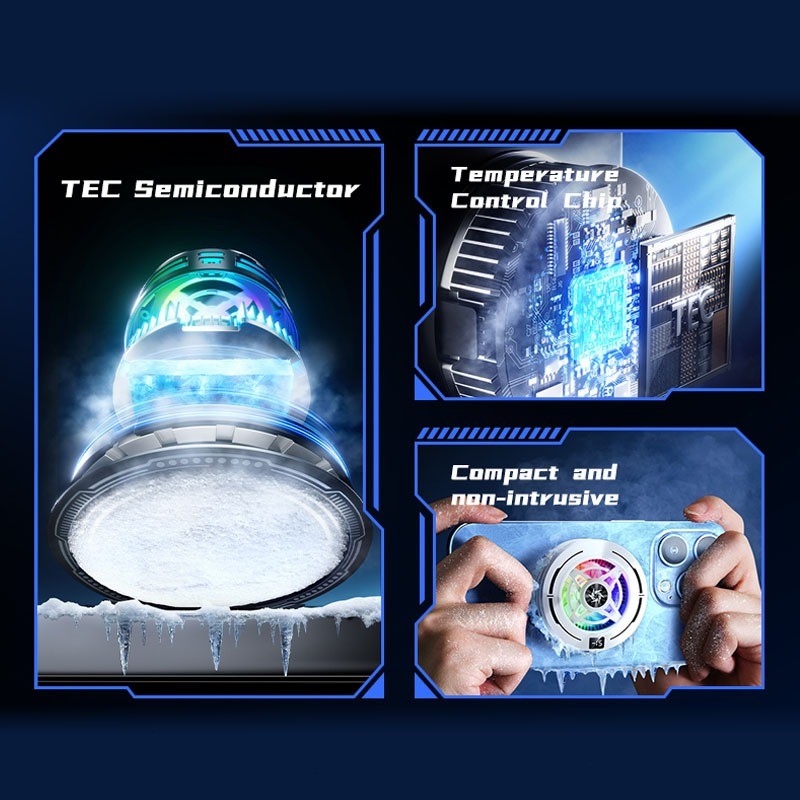 Larismanistokokku Hp Pendingin Fan Cooler Hp Untuk Game Tanpa Kabel Radiator Fan Gaming Phone