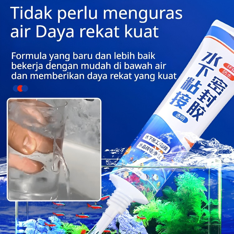 [Lem Sealant Bawah Air Anti Bocor Super Kuat] Anti Bocor Sealant Bawah Air/Untuk Kolam Renang / Mere