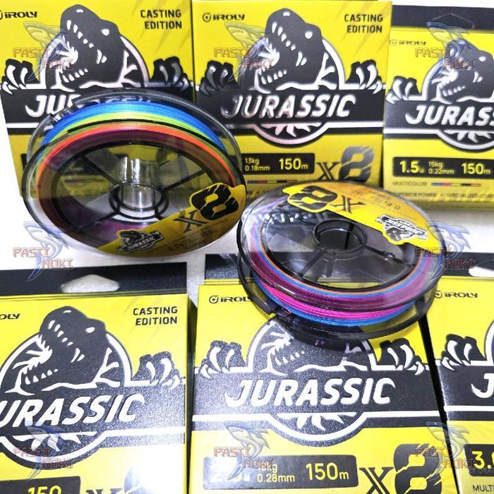 Tali Pancing Pe Iroly Jurassic 150M Multi / Pe Kuat dan Halus - 0.6 0.14mm