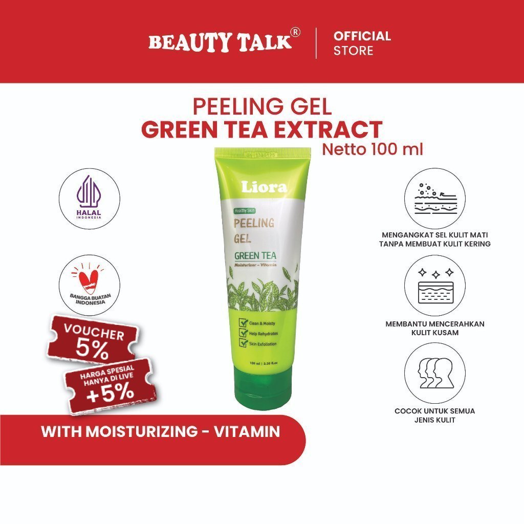 LIORA Peeling Gel Green Tea Extract - 100ML