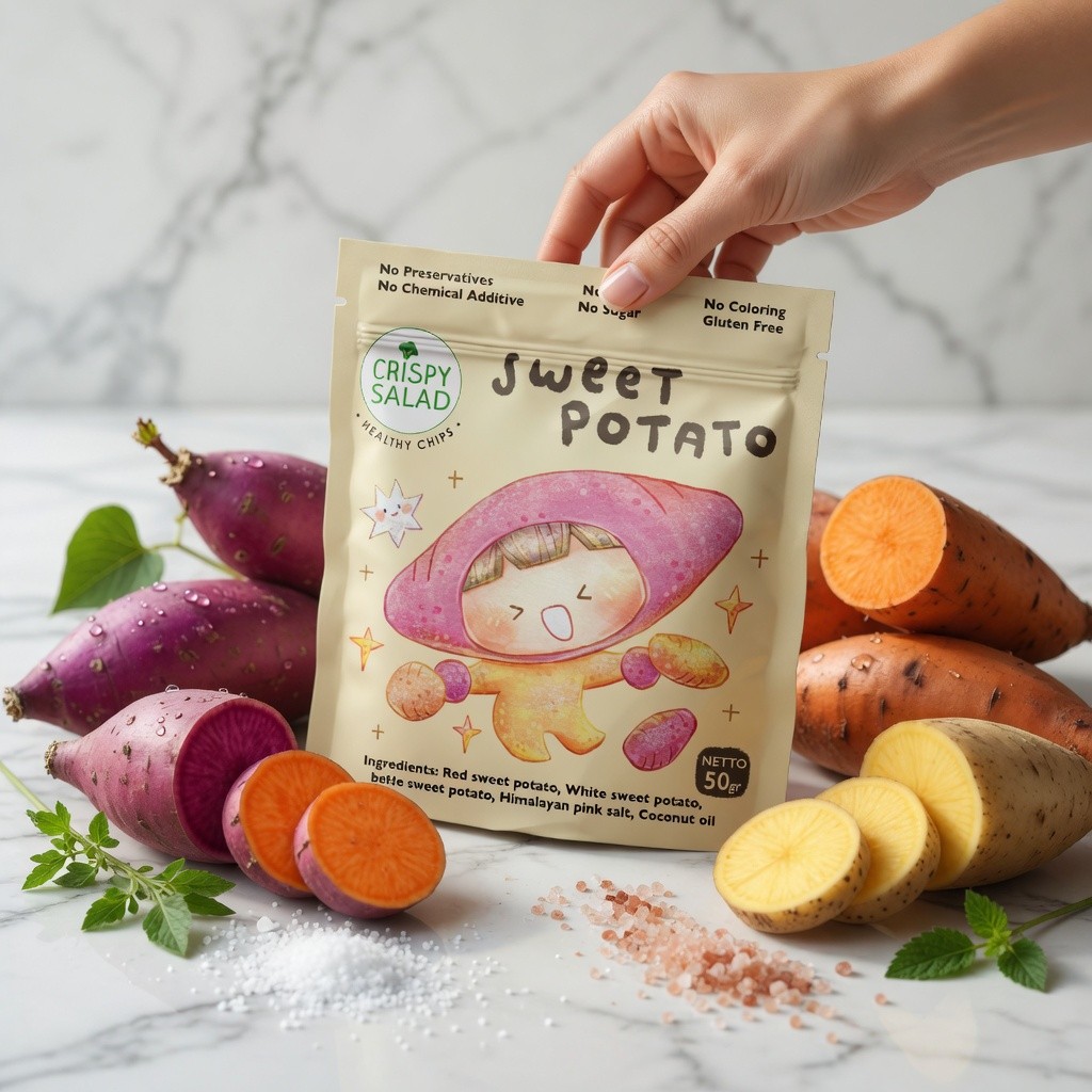 Crispy Salad Sweet Potato 50gr freak healty