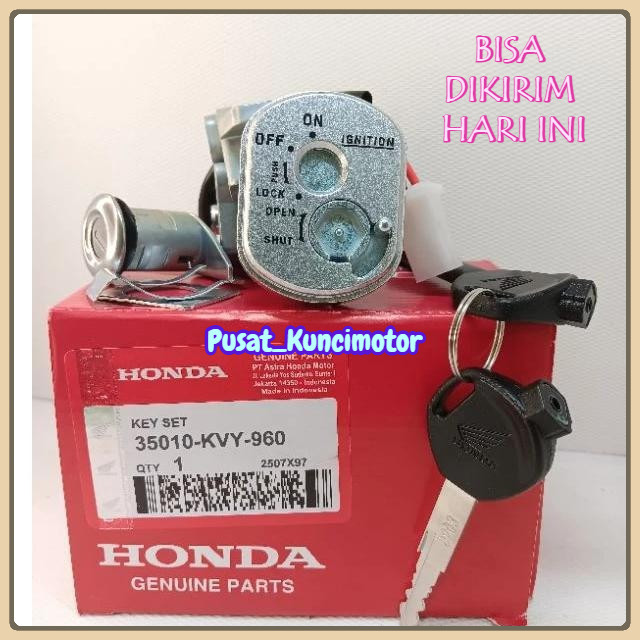 Asli Kunci Kontak Set + Kunci Jok Beat Lama Beat Karbu KVY