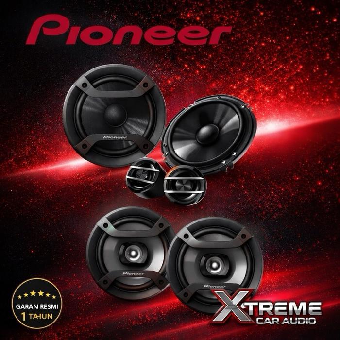 Pioneer Paket Audio Mobil Full Set Sound System TS-160C & TS-1620F Speaker Split Coaxial 6.5 Inch un