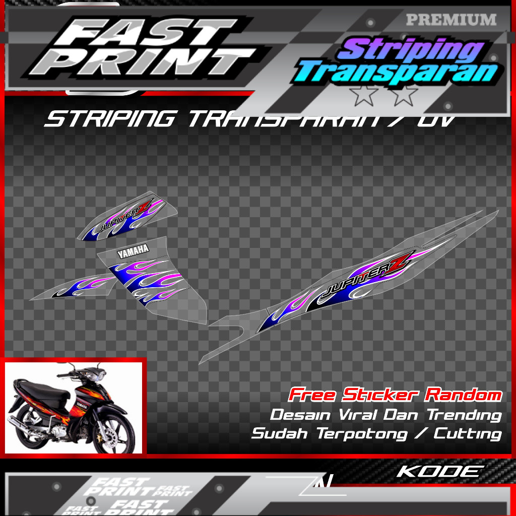 striping api jupiter z rc 110i - striping transparan jupiter z burhan rc 110i motif api