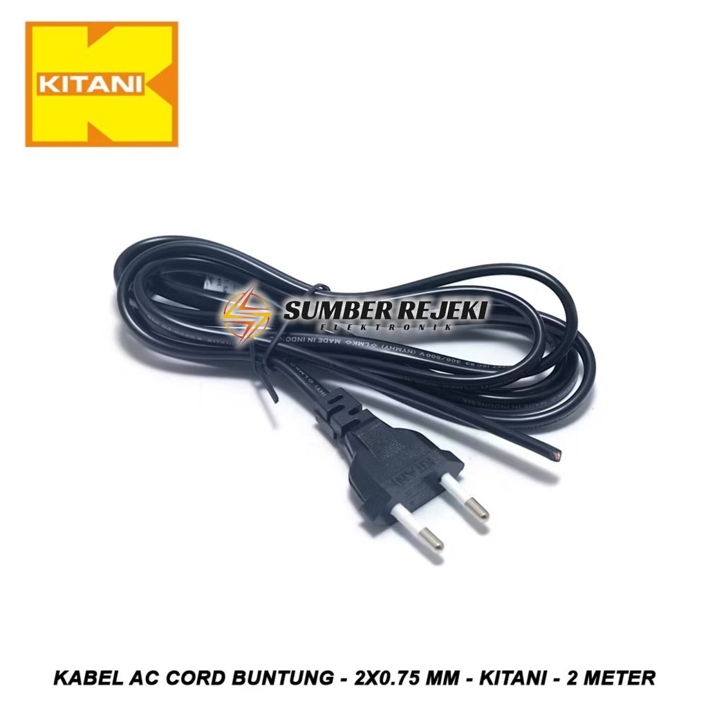 Kabel Buntung Kitani 2x0,75 Kabel Ac Cord Kitani 2x0,75