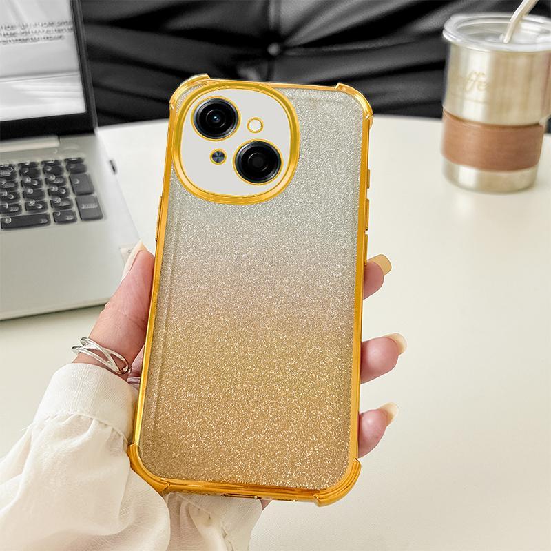HP Soft Silikon Casing Untuk Tecno Spark Go 1 Case Untuk Tecno Spark Go1 KL4 Casing berkilau Berlapi