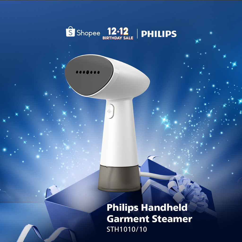 Philips Handheld Steamer STH1010 Putih - Setrika Uap Philips Strika Uap Ringan