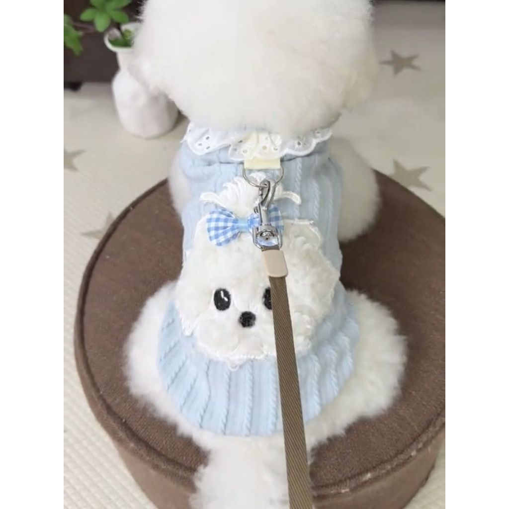 [COD] Rompi anak anjing lucu baru dengan tali untuk kucing Teddy dan anjing kecil