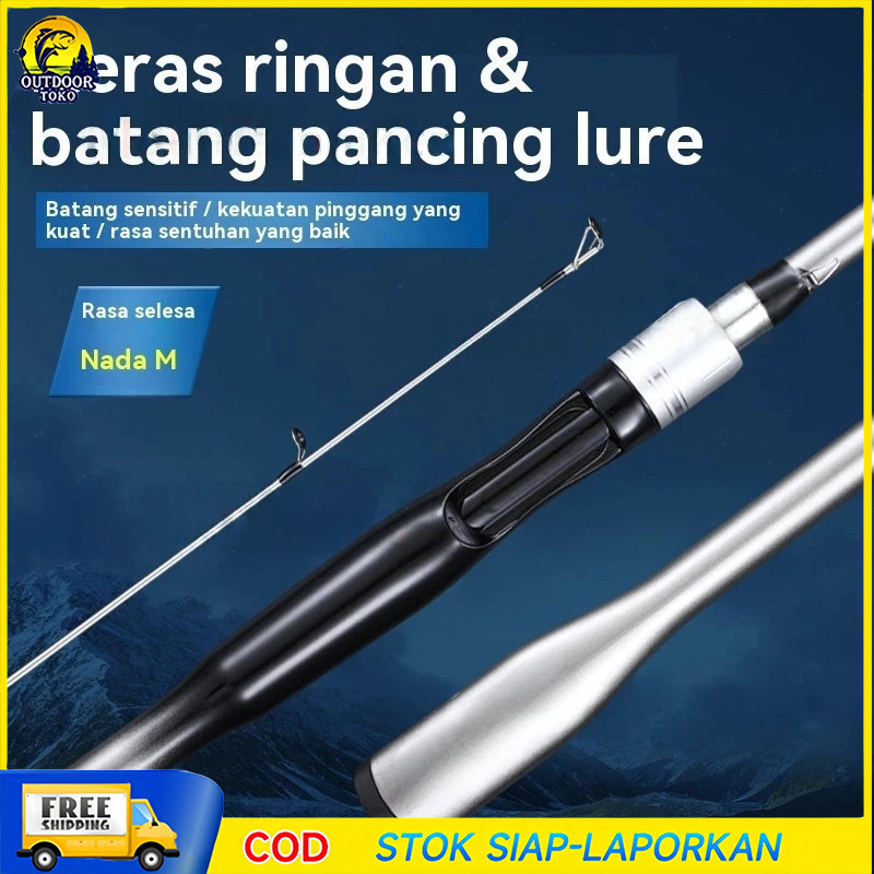 UltraLight 1.65m/1.80m Full Packet Joran UltraLight Carbon Solid Jigging Rod Spinning dan BaitCastin