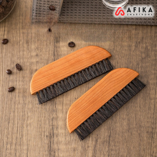 Sikat Meja Bar Kopi Cleaning Powder Brush Coffee Bar Horsehair