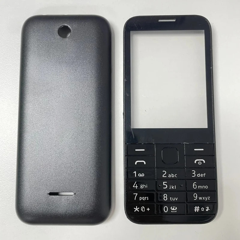 Full Phone Housing Cover Case English or Russian or Hebrew Keypad For Nokia 225 Asha N225