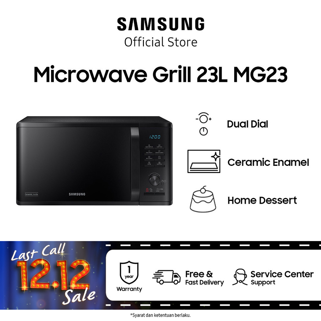 Samsung MG23K3505AK Microwave Grill 23 L