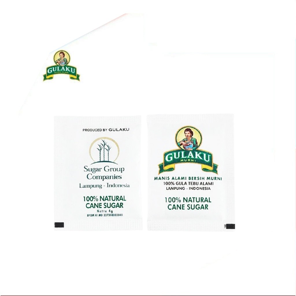 [UniGrosir] Gulaku Gula Tebu Alami Sugar 10 Sachet Putih 8 gr Stik Stick Sachet