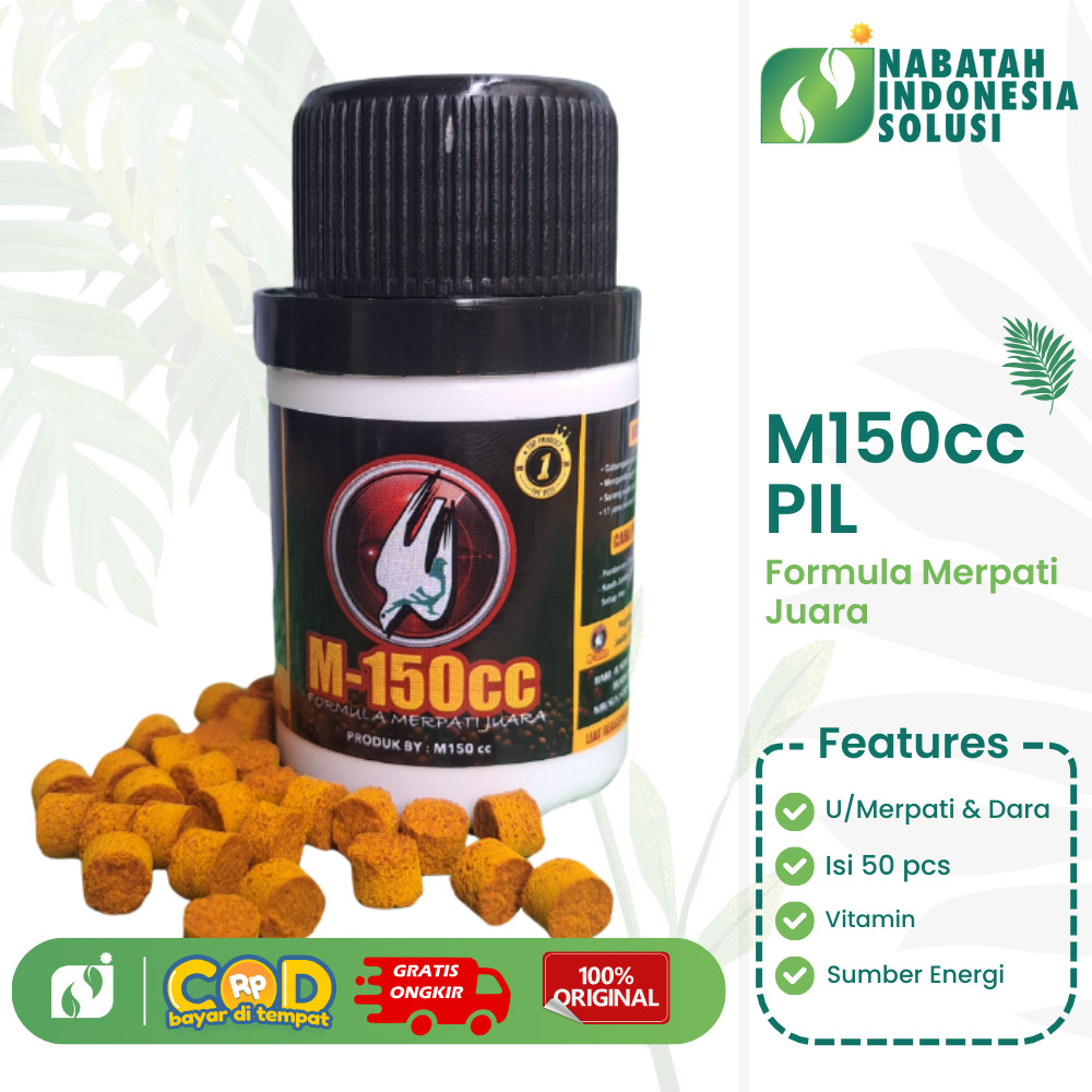 M150CC PIL ISI 50PCS MERPATI JUARA VITAMIN BURUNG DARA