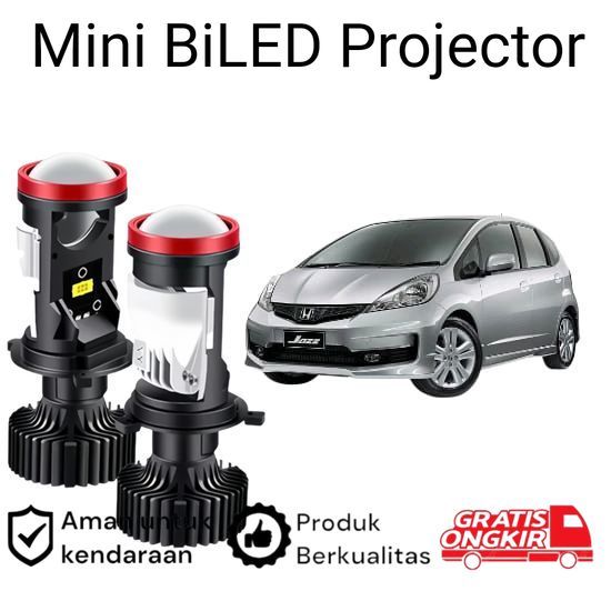2pcs Lampu Utama LED H4 Projector High Power Mobil Honda Jazz GE8 2008 2013 Koko