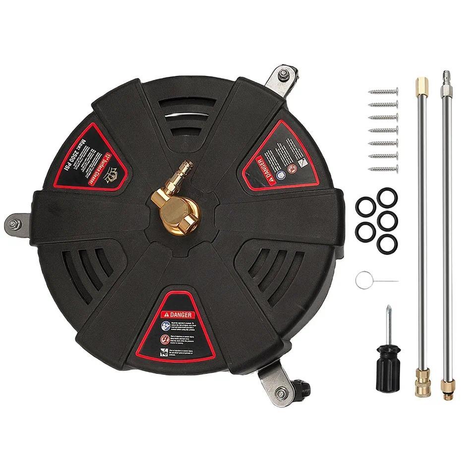 13'' Pressure Washer Surface Cleaner Flat Surface Cleaning Heavy Duty Floor Power Washer for Terrace