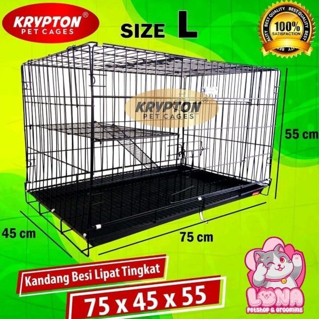 Kandang Krypton Tingkat 1 uk75