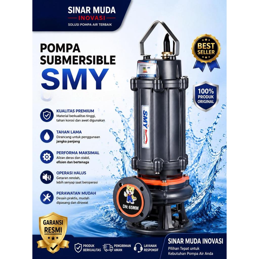 Pompa Celup Air Kotor 3Hp Submersible Sewage Water Pump 3" Pompa Air Kotor WQD Series - Pompa Celup 