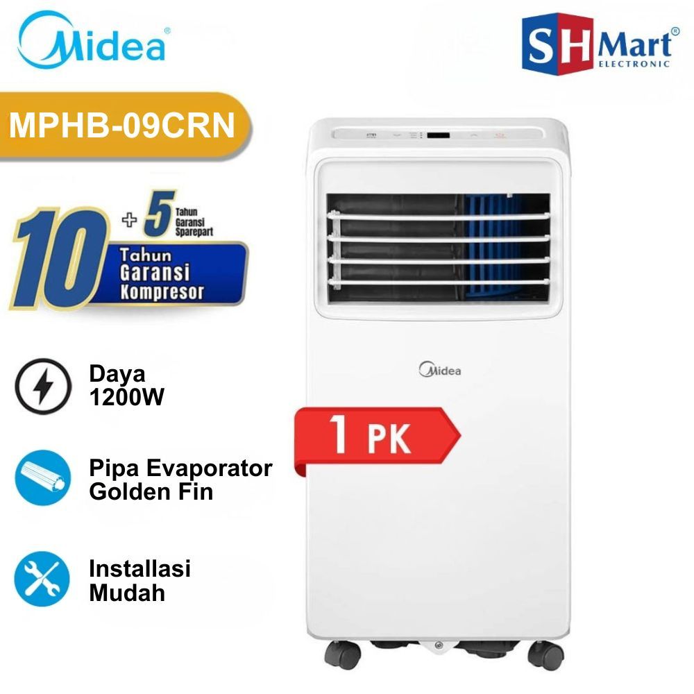 Midea Ac Portable 1 Pk MPHB09CRN7 Garansi Resmi (MEDAN)