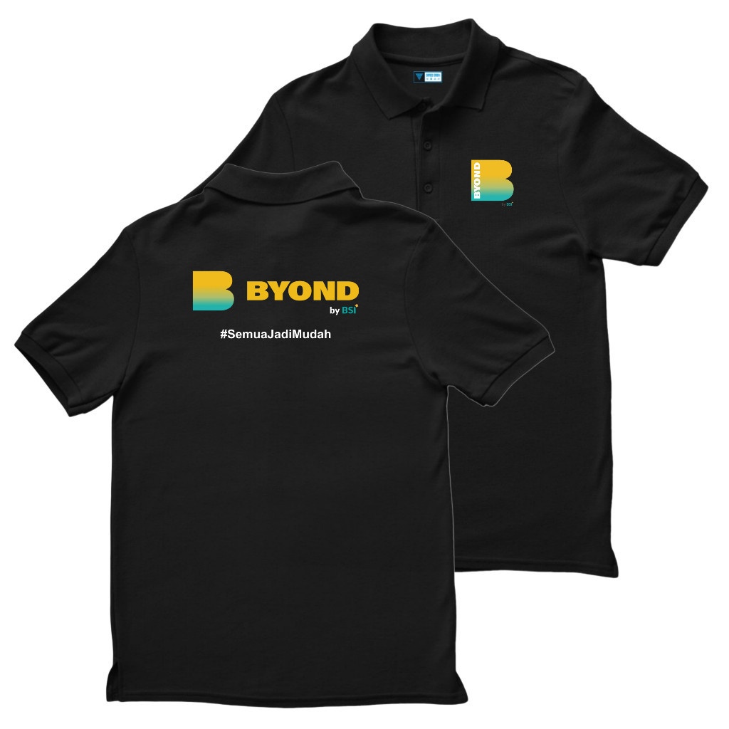 Polo Shirt BYOND BSI Kaos Bank BSI Indonesia Kaos Kerja Kaos Harian Kaos Kerah Kntoran